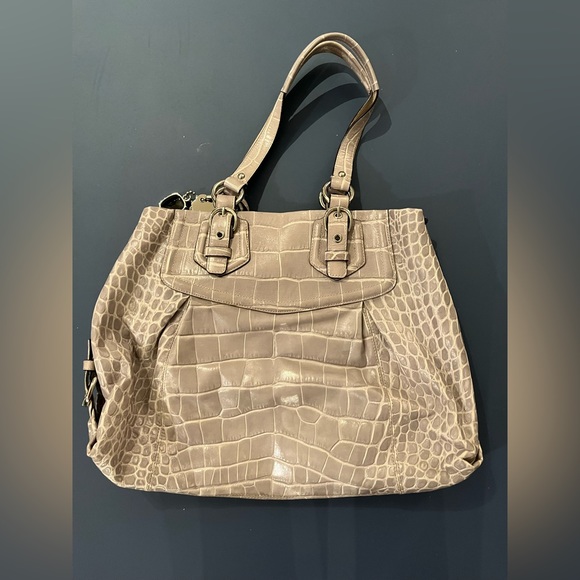 Grey Coach Handbag - Picture 3 of 6